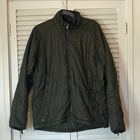 REI jacket lining men medium olive green zip-in - Picture 1 of 13